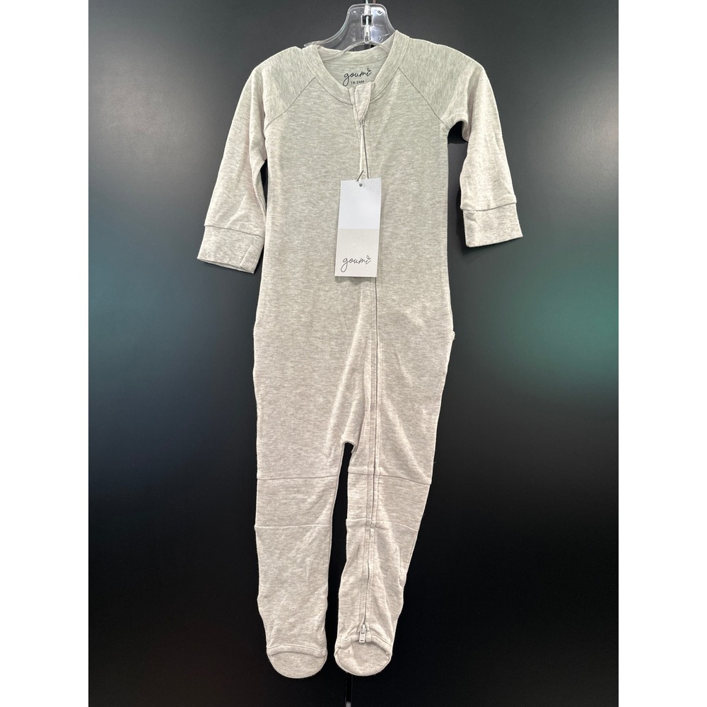 Goumi Kids Grow With You Organic Bamboo Cotton Footie Sleeper 18-24M NWT